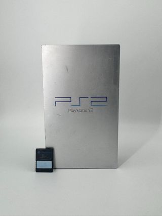 Playstation 2 Silver con cavi e memory card