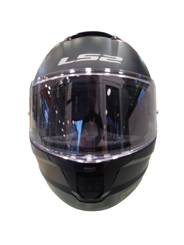 CASCO MOTO LS2 STREAM II NEGRO TALLA M + FUNDA