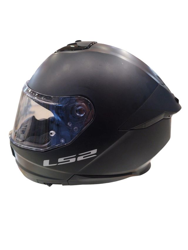 CASCO MOTO LS2 STREAM II NEGRO TALLA M + FUNDA
