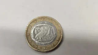Moneda 1 Euro Búho Grecia 2002