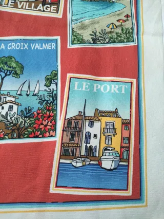 Tela de puro algodón con 4 estampados iguales