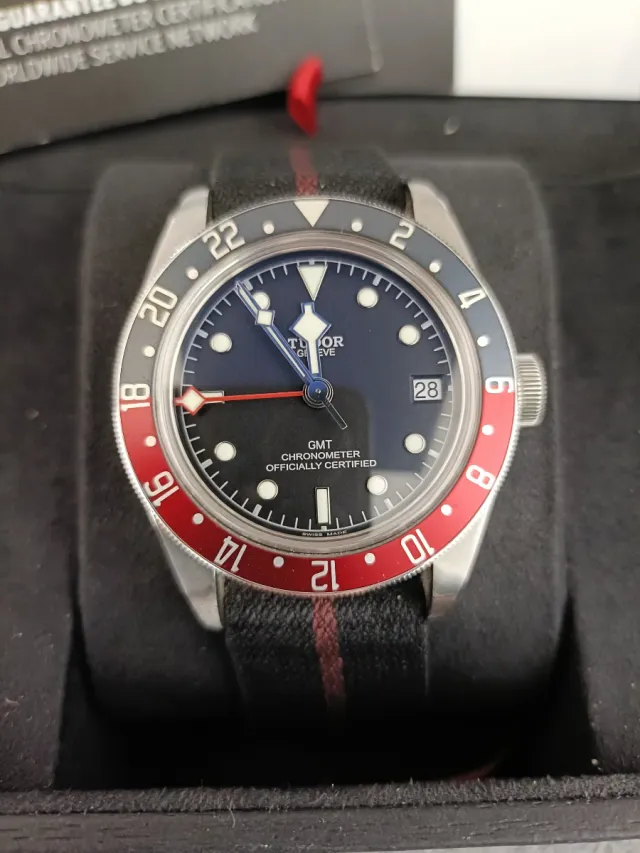 Tudor black Bay GMT.