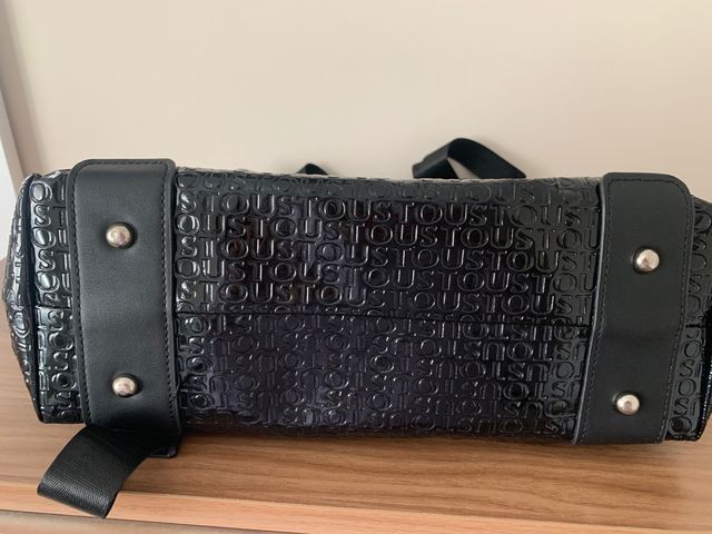 Bolso Mochila  Negro Logo Oso