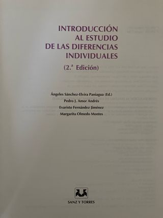 Introducción al estudio de las diferencias indi...