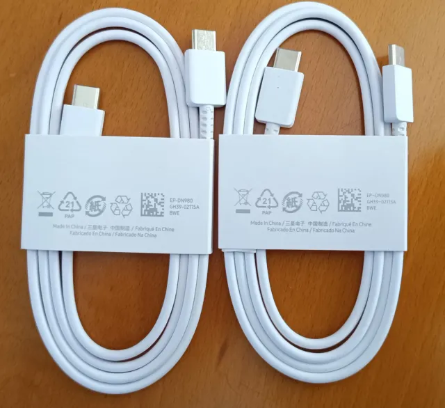 2 Cables USB C Samsung Original Carga Rápida