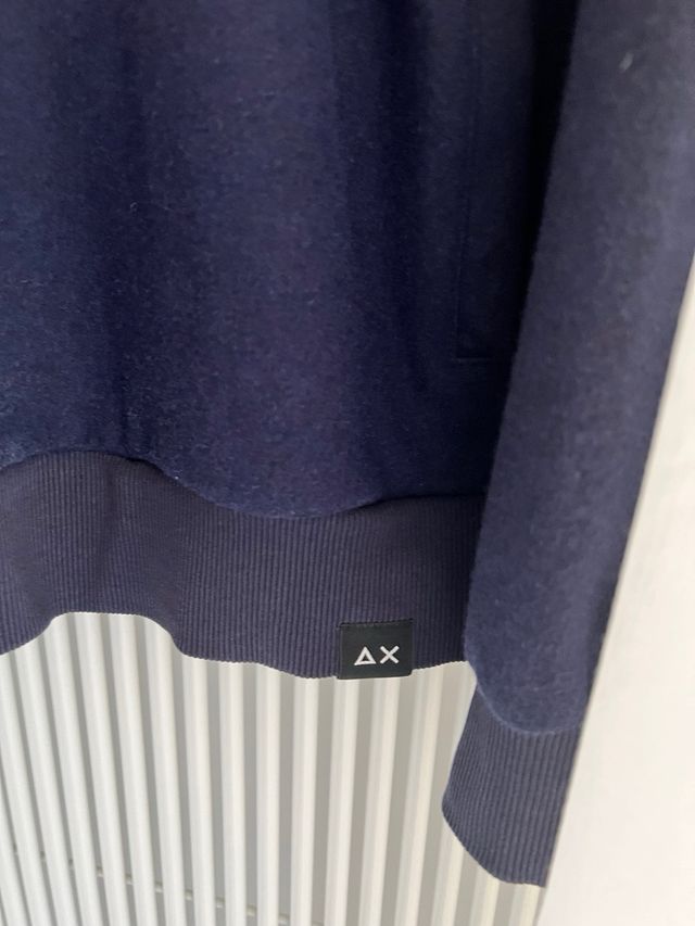 Felpa Sun68 con zip blu