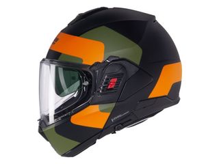 Casco Nolan N102.1 Negro Verde Naranja Talla M