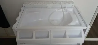 Mueble cambiador bebé con bañera