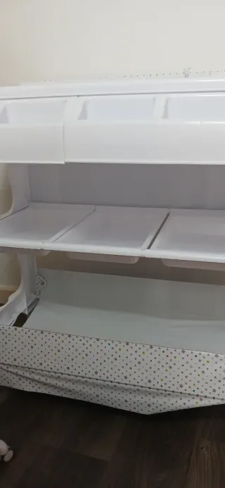 Mueble cambiador bebé con bañera