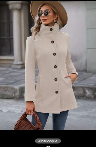 Chaqueta beige mujer nueva