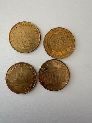 Lote 4 monedas París