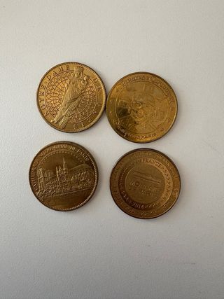 Lote 4 monedas París