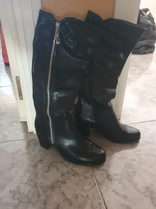 Botas altas negras mujer Talla 38