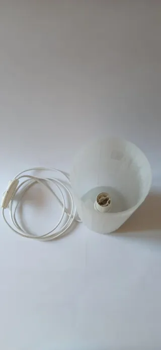 Lámpara vaso Ikea cristal