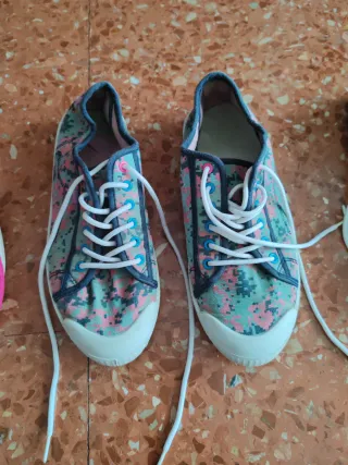 Lote 3 pares bambas mujer de diferentes colores