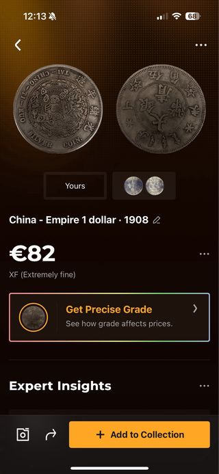 Dólar China 1908 Dragón Plata