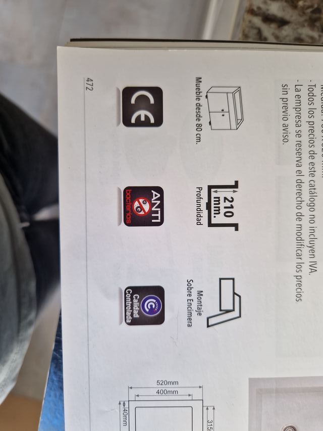 Fregadero de Resina Sobreencimera 2 Senos