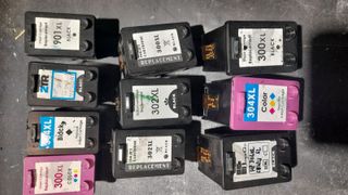 20 tinteiros HP usados