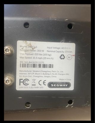 Segway eléctrico urbano (3 frenos + ABS + reforzad