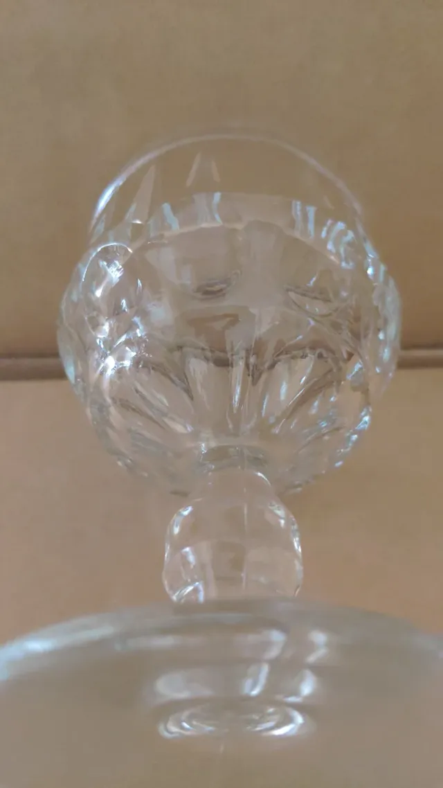 Juego de 5 copas de licor de cristal