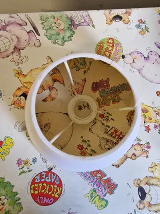 Paralume in tessuto beige