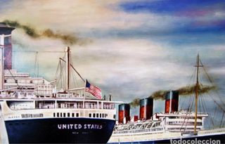 Óleo Ricardo Quiroga Barcos y Veleros