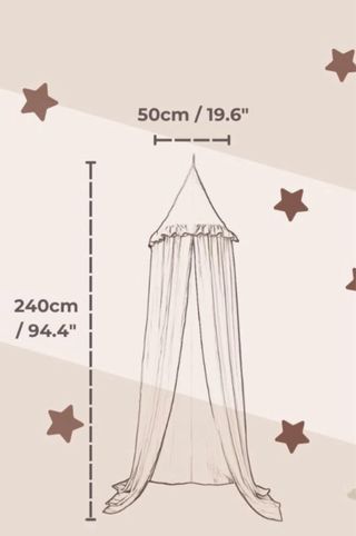 Baldacchino in lino avorio