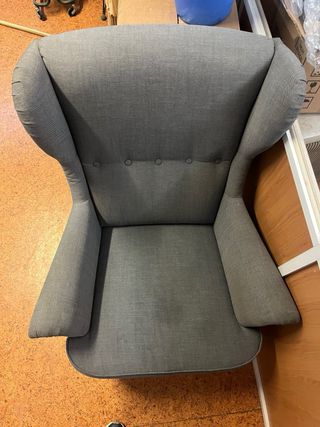 Sillón de tela gris Ikea