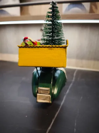 Decorazione Vespa Natale Metallo