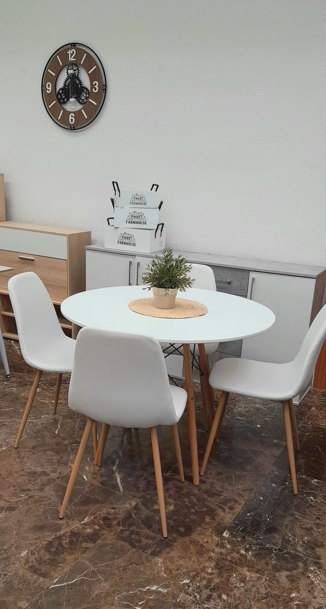 Conjunto de mesa comedor y sillas + envío