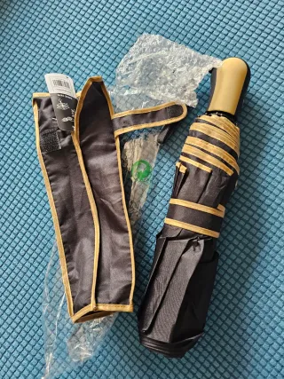 Paraguas CHUSSOL mujer negro y dorado