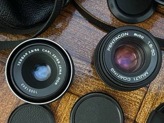 Lote Cámaras y Objetivos Vintage