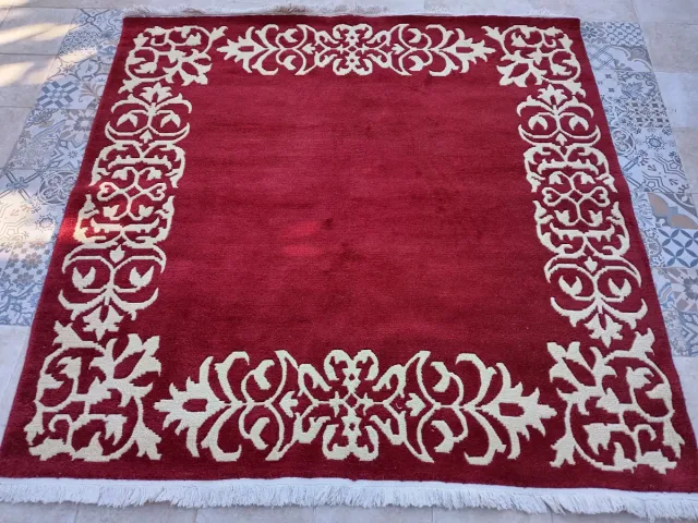 2 Alfombras antigüas artesanales chinas