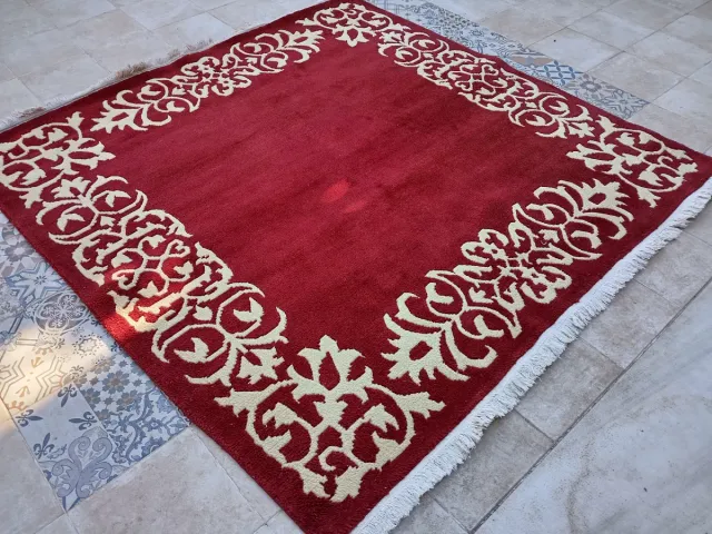 2 Alfombras antigüas artesanales chinas