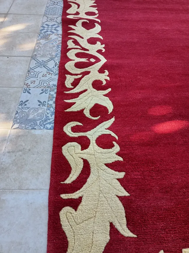 2 Alfombras antigüas artesanales chinas