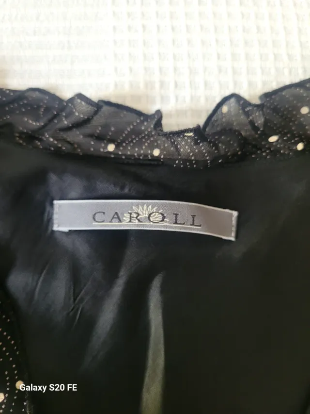 Vestido Caroll negro con plateado