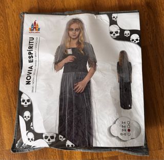 Disfraz Novia Espíritu Niña Talla 7-9