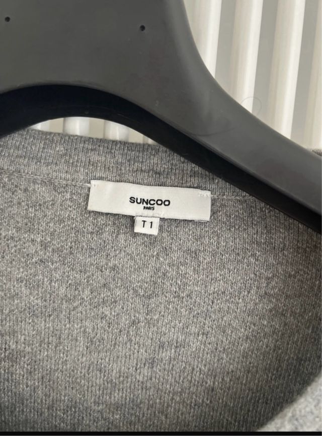 Maglione girocollo grigio Sunco