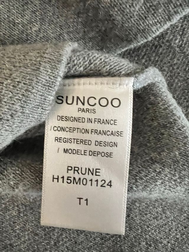 Maglione girocollo grigio Sunco