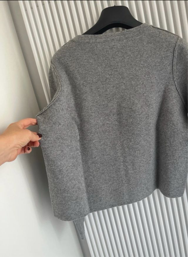 Maglione girocollo grigio Sunco