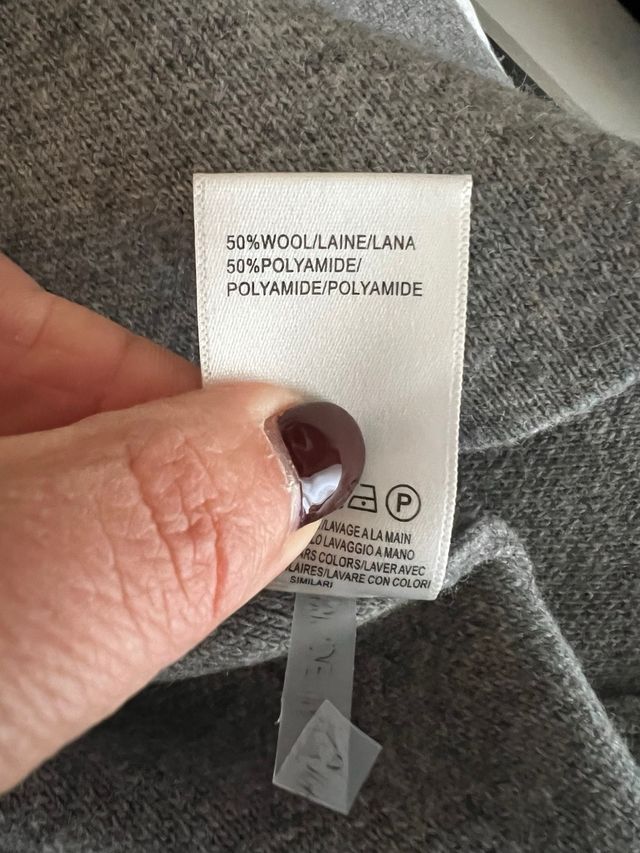 Maglione girocollo grigio Sunco