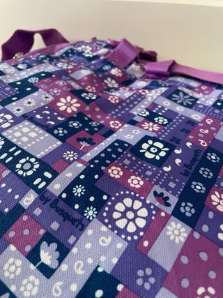 Bolso Morado Estampado para guardar el Ordenador