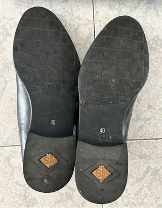 Zapatos Senda Doble Hebilla Cocodrilo Negro