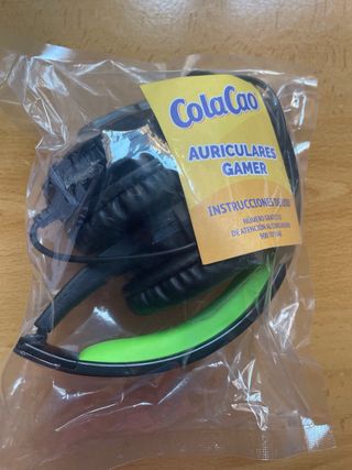 Cascos Gamer Negros y Verdes