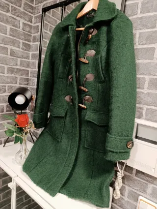 Abrigo Lana Verde Talla 38 SLPH