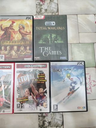 Lote 7 Videojuegos PC: Imperivm, Total War, Ski