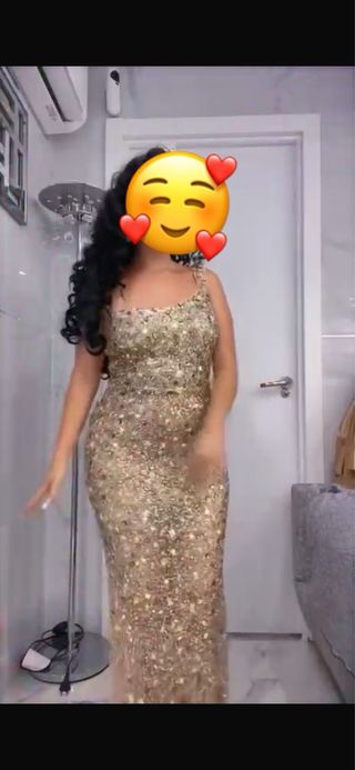 Vestido de fiesta pedreria
