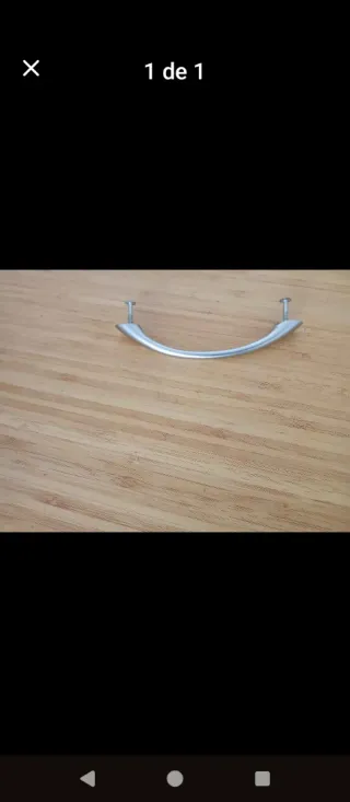 Tiradores cocina plata (11 unidades)