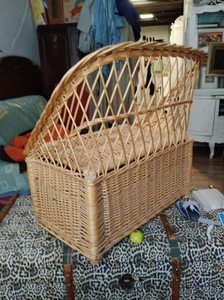 Baúl sillón mimbre
