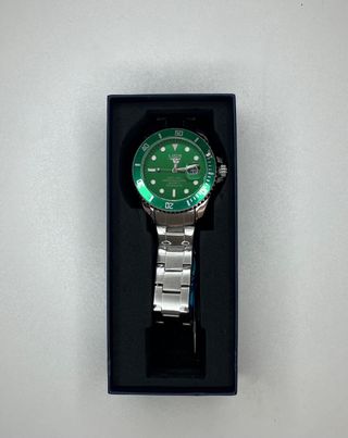Reloj LIGE Verde y Plateado